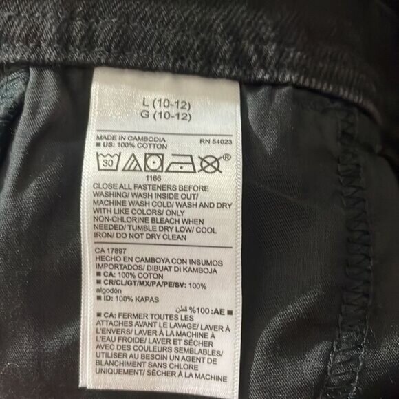 NWT Old Navy Black Overalls Girls Size L 10-12 - Picture 4 of 4